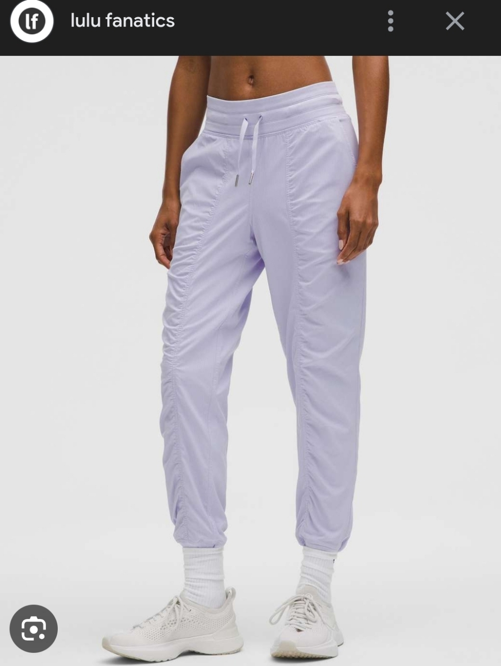 lululemon athletica Lavender Ruched Jogger Pants Size 4